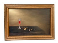Jack Cascioli Oil on Board Akron Society Artists