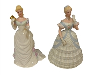 (10) Lenox Belle of the Ball Porcelain Figures With COA's