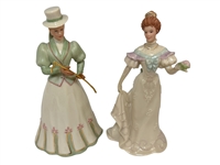 (10) Lenox Belle of the Ball Porcelain Figures With COA's
