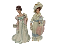 (10) Lenox Belle of the Ball Porcelain Figures With COA's