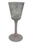(4) Pieces of Glass Stemware; Hawkes, H.C. Fry Apertif