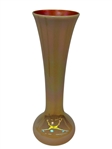 Imperial Glass Vase Free Hand Marigold/Amber