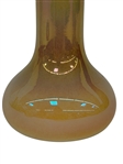 Imperial Glass Vase Free Hand Marigold/Amber
