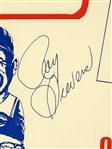 Advertising Cardboard Cleveland Indians Signed by Harmon Killebrew, Roy Sievers, Bob Allison