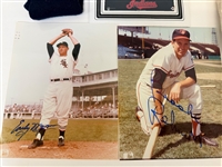 Group of Cleveland Indians Autographs and Memorabilia