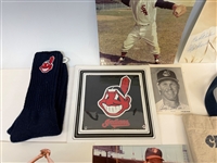 Group of Cleveland Indians Autographs and Memorabilia