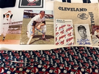 Group of Cleveland Indians Autographs and Memorabilia