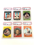 (6) PSA Graded 1959 Topps Baseball Cards