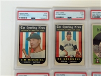 (6) PSA Graded 1959 Topps Baseball Cards