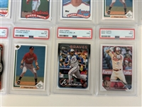 (17) Graded Baseball Cards: Trout, Griffey, Bonds, Others
