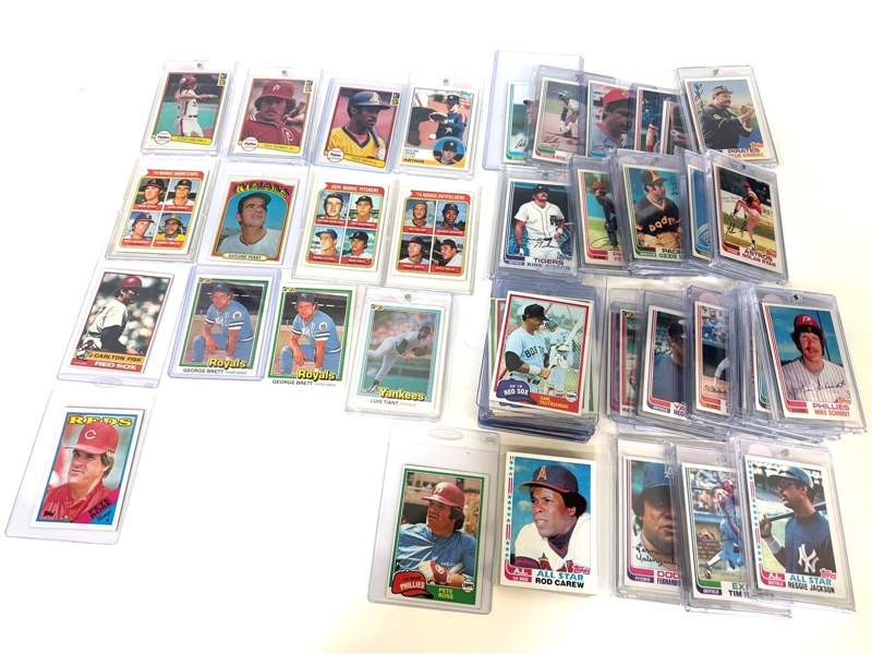 (111) Group of Mostly Star Baseball Cards 1981, 1982 Topps