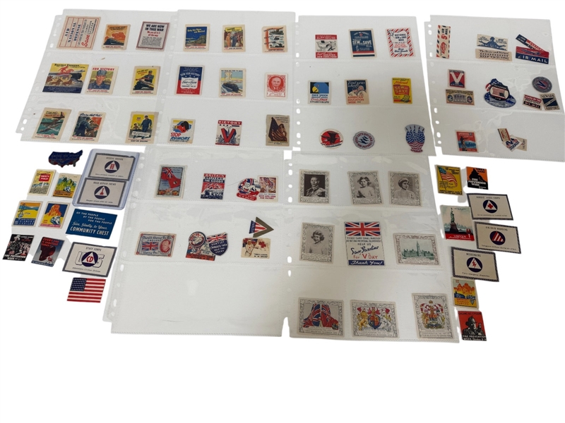 (83) World War II US and British Home Front Poster Stamps