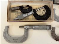 Machinists Tools: Micrometers, Screw Patch Gauges, Brown and Sharpe, Lufkin, Starret