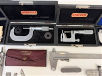 Machinist Tools; Micrometers, Rulers, Prod. Calculators, by Starrett and Lufkin