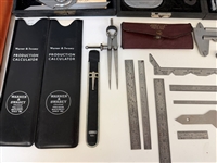 Machinist Tools; Micrometers, Rulers, Prod. Calculators, by Starrett and Lufkin
