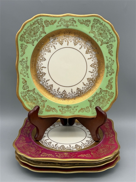 (5) Hutschenreuther Square Edgerton Plates