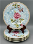(5) Villeroy & Boch Rose Cottage Plates
