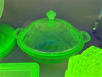 Group of Uranium Glass; Fenton, Jeannette