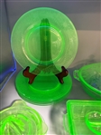 Group of Uranium Glass; Fenton, Jeannette
