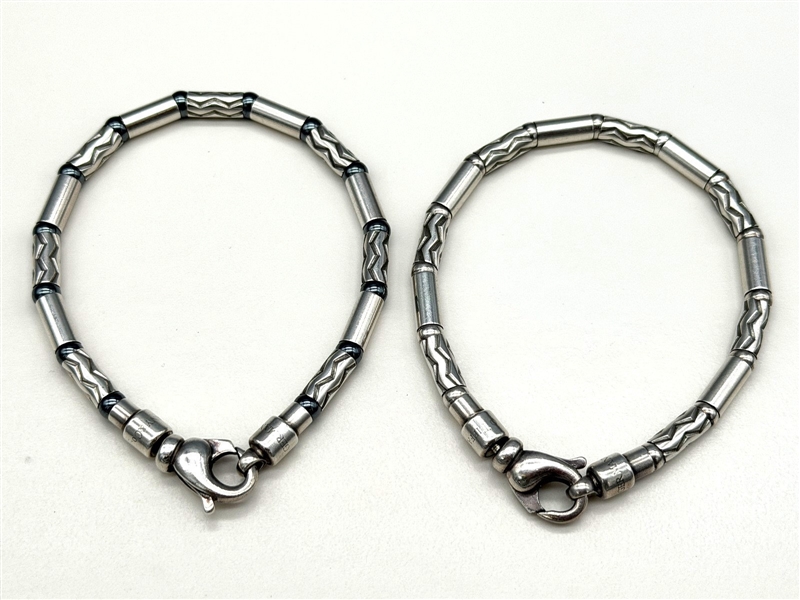 (2) Tiffany and Company Sterling Silver Link Bracelets