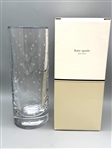 Kate Spade Larabee Dot Flower Crystal Vase in Original Box