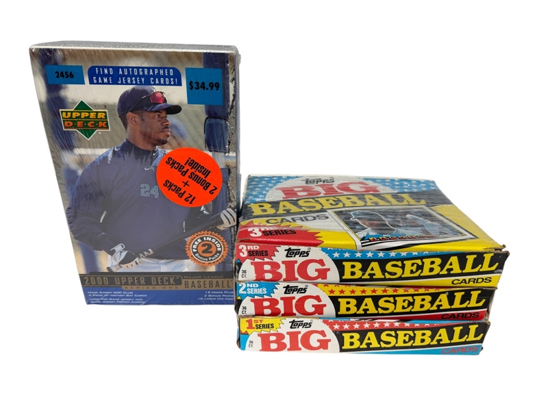 (4) Boxes MLB Baseball Boxes