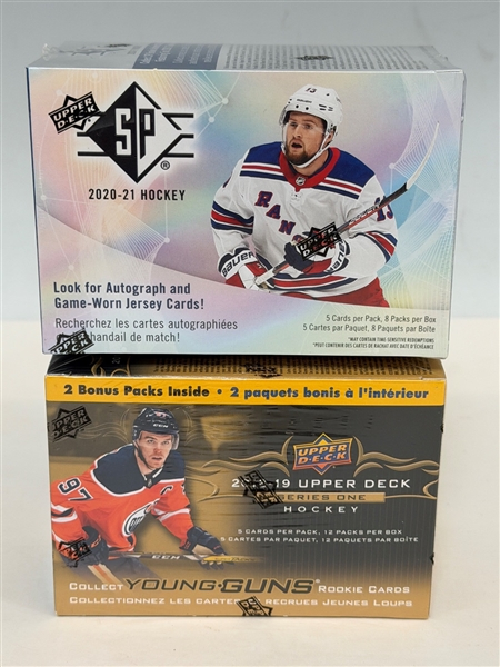 (2) Sealed Hockey Hobby Boxes