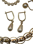 14k Gold and Pearls Jewelry
