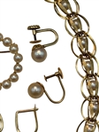 14k Gold and Pearls Jewelry