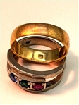 (2) Gold Bands; 10k and 18k.