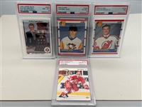 (4) Graded Hockey Cards; Gretzky, Jagr, Kariya, Brodeur
