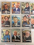 (17) 1956 Topps President Cards, (41) Flag & Battalion Silks