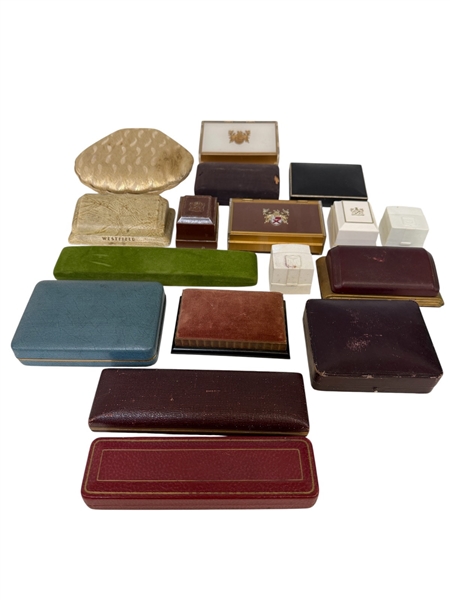 (17) Group of Vintage Jewelry Boxes