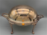 Sheffield Embassy Hinged Casserole Silverplate Dish With Bakelite Handle