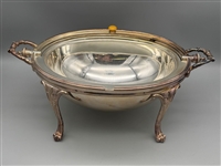 Sheffield Embassy Hinged Casserole Silverplate Dish With Bakelite Handle
