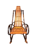 Rustic Hickory Wood Rocker