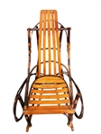 Rustic Hickory Wood Rocker