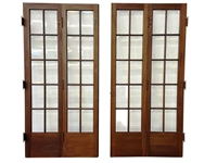Pair French Double Doors with Beveled Glass