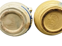 (2) Fredericksburg Art Pottery Dutch Windmill Cookie Jars