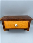Tiger Maple One Drawer Hanging Shelf