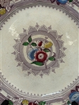 (4) E. Challinor Rosetta 19th Century Staffordshire Transferware Plates