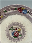 (4) E. Challinor Rosetta 19th Century Staffordshire Transferware Plates