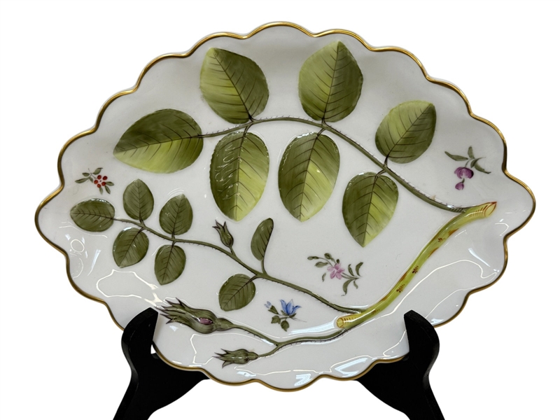 The Blind Earl Royal Worcester Oval Shallow Bowl