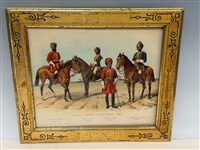 Chromolithograph Types of imperial Service Troops India by R. Simkin