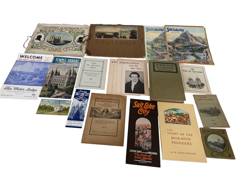 (18) Group of Salt Lake City Utah, Morman Ephemera