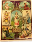 Incredible Scrapbook Filled With Turn of the Century Advertising Cards, Holiday Greetings, Black Americana