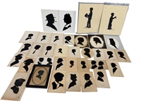 (34) Hand Cut Signed Silhouettes