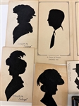 (34) Hand Cut Signed Silhouettes
