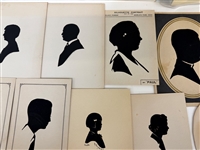 (34) Hand Cut Signed Silhouettes