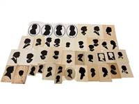 (37) Hand Cut Signed Silhouettes